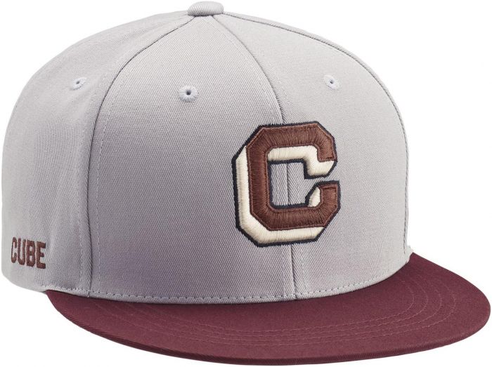 Cube The Embossed C Cap – Grey / Bordeaux