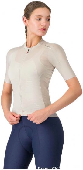 Castelli Espresso 2 Womens Short Sleeve Jersey – Silver Moon