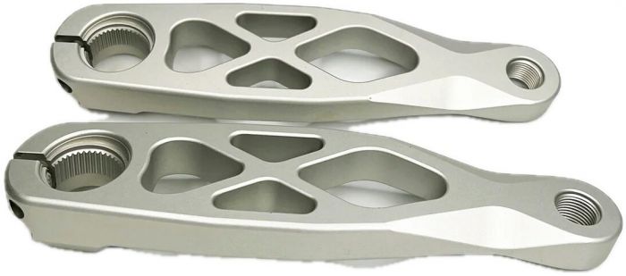 5DEV Shimano EP8 E-Bike Crank Arm Set – Raw Silver