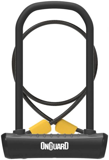 OnGuard Neon 8154 D-Lock & Cable – Black