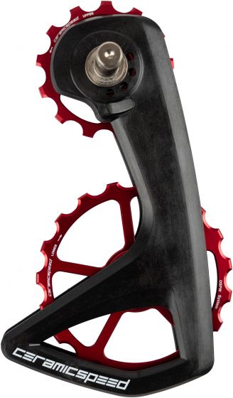 CeramicSpeed OSPW RS 5-Spoke Shimano 9250 / 8150 Pulley Wheels – Red
