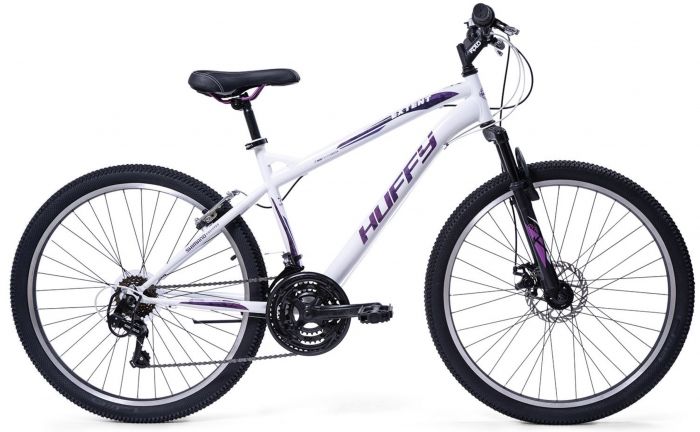 Huffy Extent 26-Inch Junior Bike – White / Purple