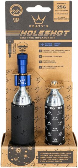 Peaty's Holeshot CO2 Tyre Inflator – Navy