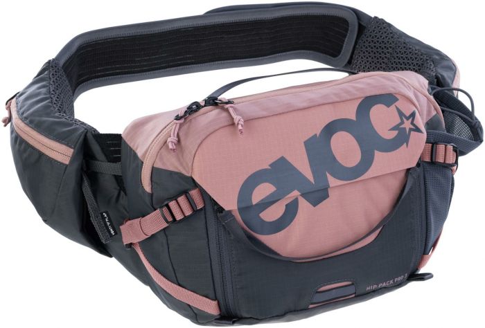 EVOC Pro Hip Pack – Dusty Pink / Carbon Grey