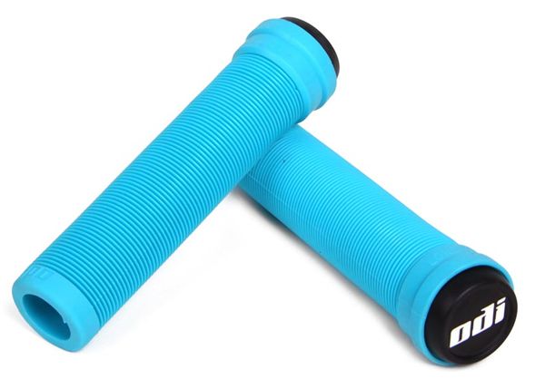 ODI Longneck Soft Pro Flangeless BMX Grips – Aqua