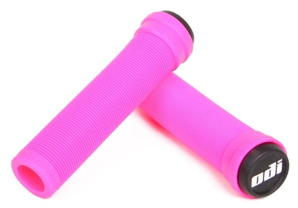 ODI Longneck Soft Pro Flangeless BMX Grips – Pink