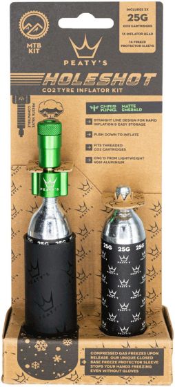 Peaty's Holeshot CO2 Tyre Inflator – Emerald