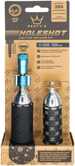 Peaty's Holeshot CO2 Tyre Inflator – Turquoise