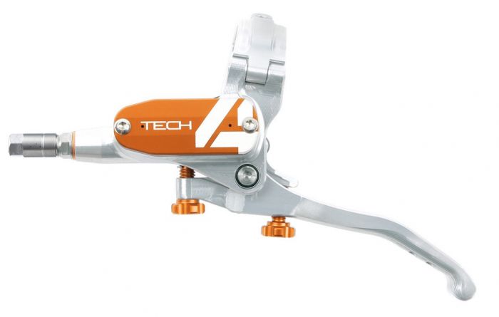 Hope Tech 4 Master Cylinder Brake Lever – Silver / Orange