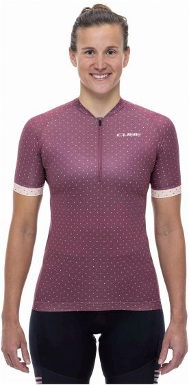 Cube ATX Half Zip CMPT Womens Short Sleeve Jersey