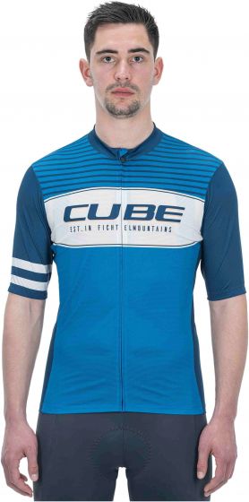 Cube Blackline CMPT Short Sleeve Jersey – Blue