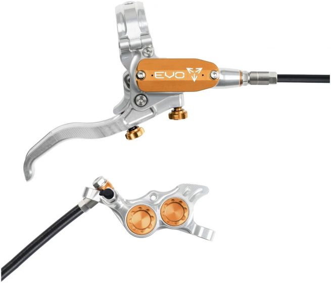 Hope EVO TR4 Disc Brake Set – Silver / Orange