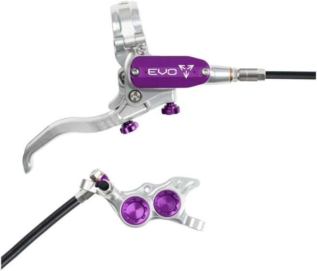Hope EVO TR4 Disc Brake Set – Silver / Purple