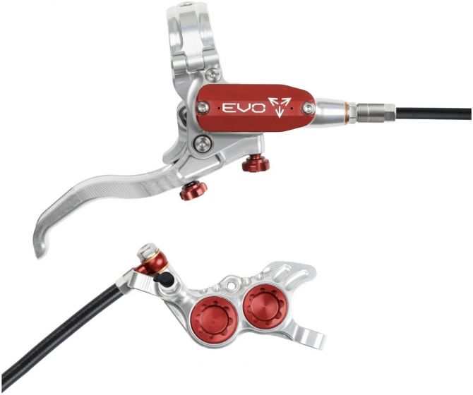 Hope EVO GR4 Disc Brake Set – Silver / Red