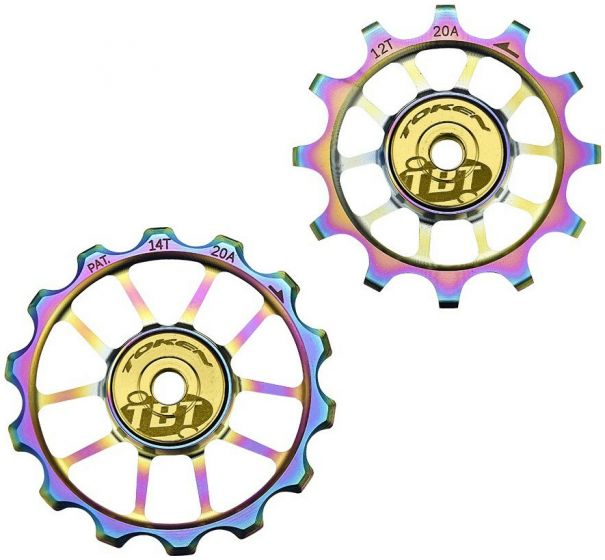 Token TK1724XS-TBT Oversize Pulley Wheels – Oil Slick