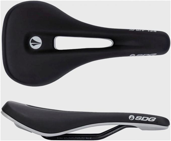 SDG Bel-Air V3 Overland Saddle – Black Microfibre Top / Grey Base