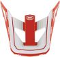 100% Status Youth Replacement Visor – Topenga Red / White