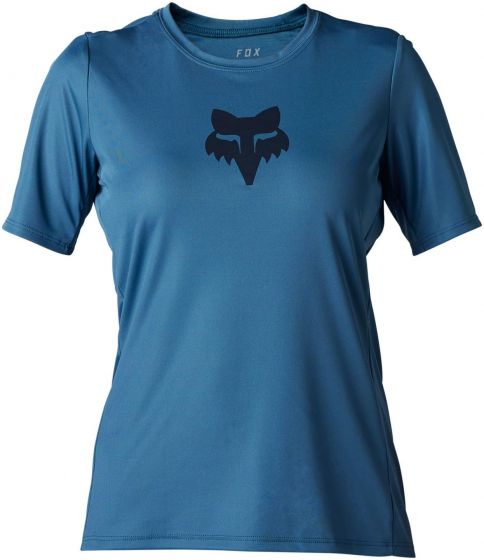 Fox Ranger Fox Head 2022 Womens Short Sleeve Jersey – Dark Slate Blue