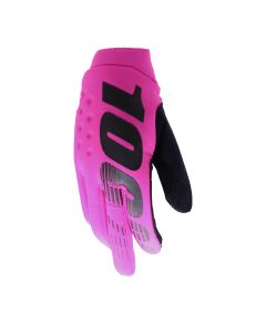 100% Brisker Cold Weather Gloves - Neon Pink
