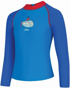 Zoggs Kids Long Sleeve Zip Sun Top