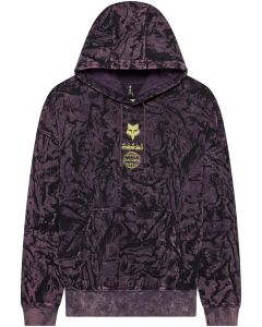 Fox Image Print Fleece Pullover Hoodie