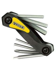 Pedros Folding Hex Set With Screwdrivers