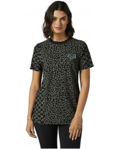 Fox Cheetah Check Womens Short Sleeve T-Shirt