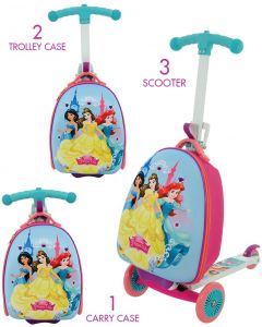Disney Princess 3-in-1 Scootin Suitcase