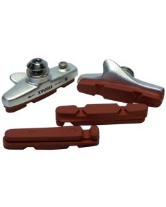 Fibrax Road Caliper Brake Pad Holders + 2 Pairs Xtreme Inserts