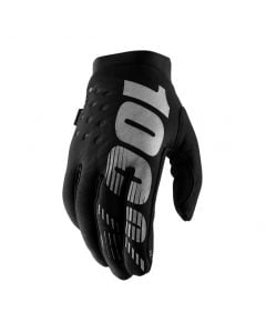 100% Brisker Cold Weather Gloves - Black/Grey