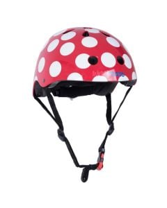 Kiddimoto Helmet - Red Dotty