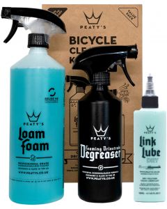 Peaty's Wash Degrease Dry Lubricate Bicycle Cleaning Kit