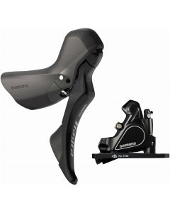Shimano Tiagra ST-R4020 STI Lever With BR-RS405 Flat Mount Caliper