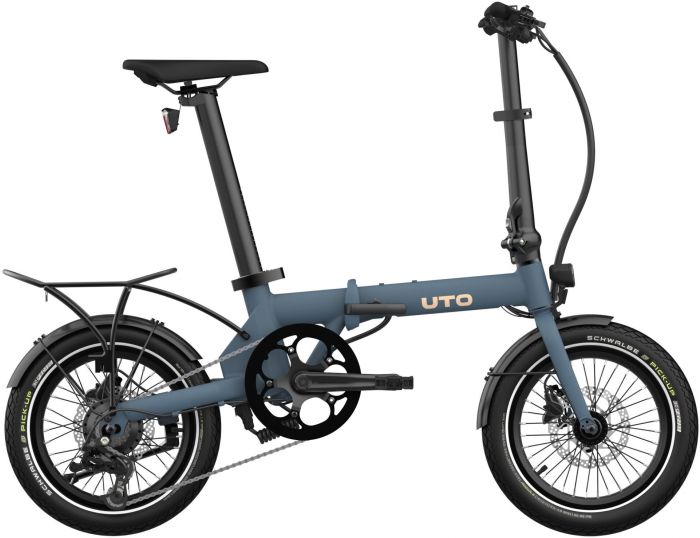 UTO Morning Origins 16-Inch Folding Electric Bike – Ocean Blue