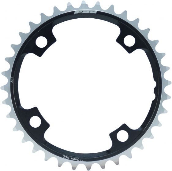 FSA Gossamer ABS Road 110BCD 2x11 Chainring – Black / Silver
