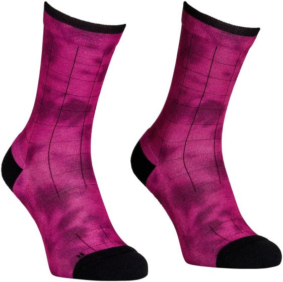 Ortovox MTB Mid Womens Socks – Pink Splash