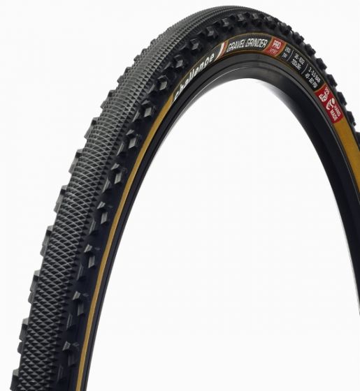 Challenge Gravel Grinder 36 700c Clincher Gravel Tyre – Black/Tan