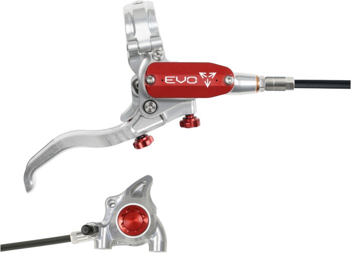 Hope EVO X2 Disc Brake Set – Silver / Red