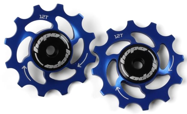 Hope 12-Tooth Jockey Wheels – Blue