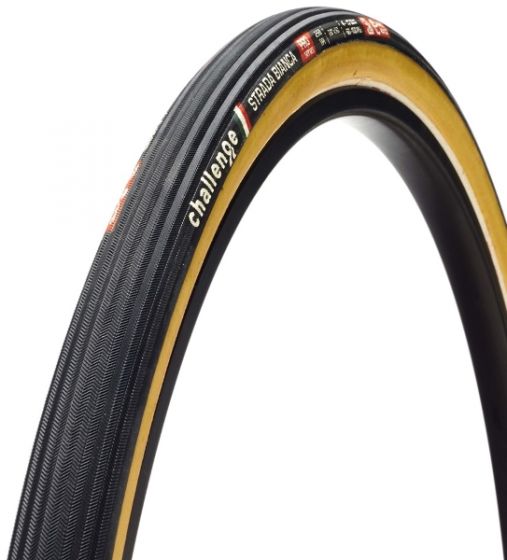 Challenge Strada Bianca 36 700c Clincher Gravel Tyre – Black/Tan