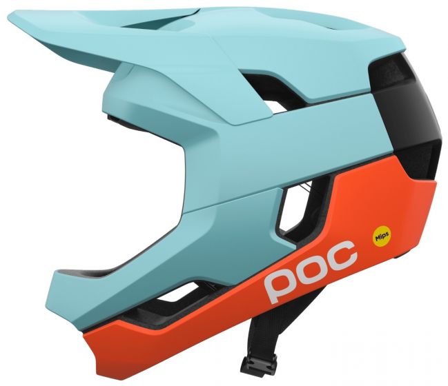 POC Otocon Race MIPS Helmet – Indicolite Blue Matt / Carnelian Orange Matt
