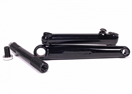パーツ profile racing RHD 165 GDH Profile Racing No Boss GDH Crankset (Black) (165mm) - Dan's Comp
